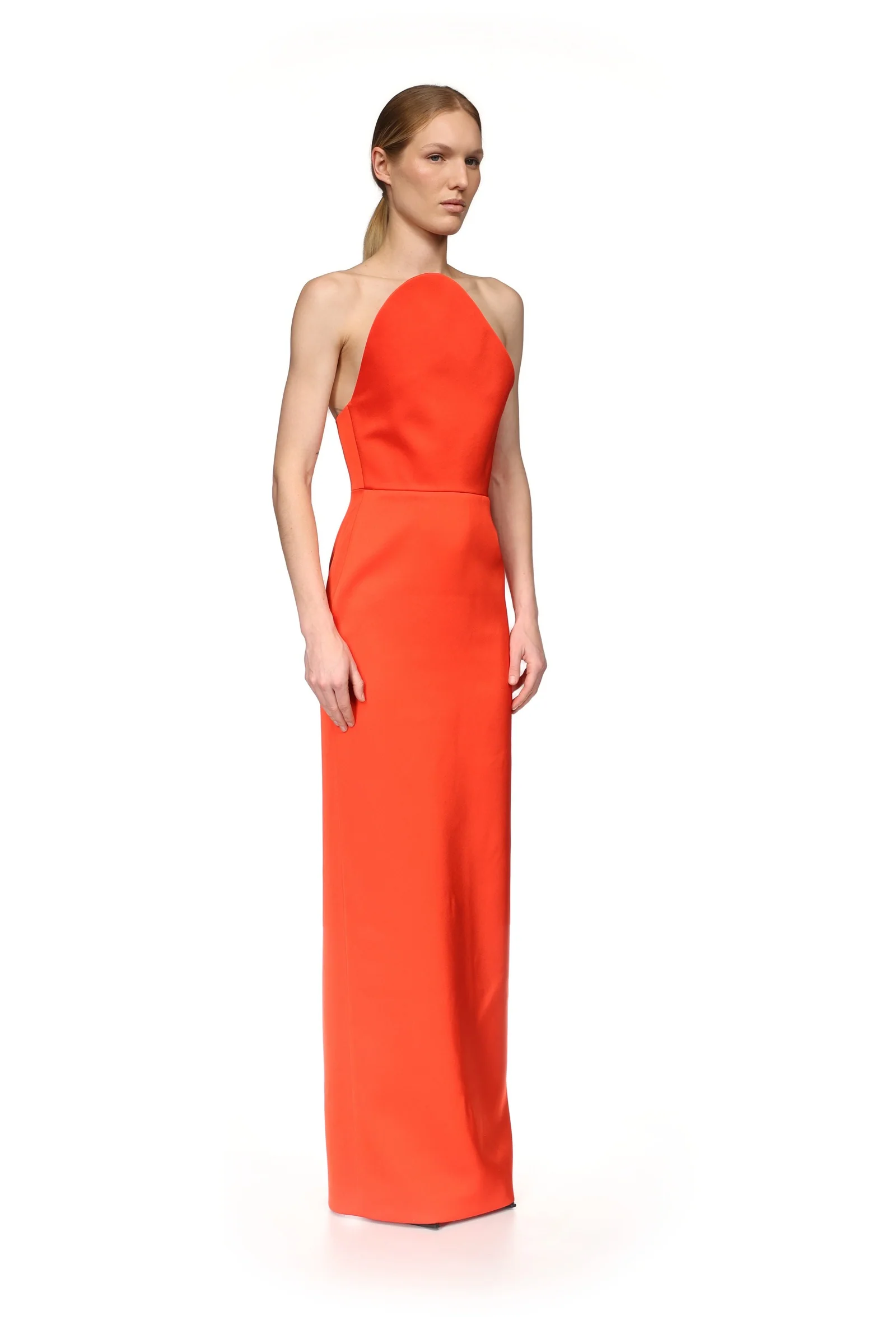 ASYMMETRIC CUT STRAPLESS GOWN - Image 4