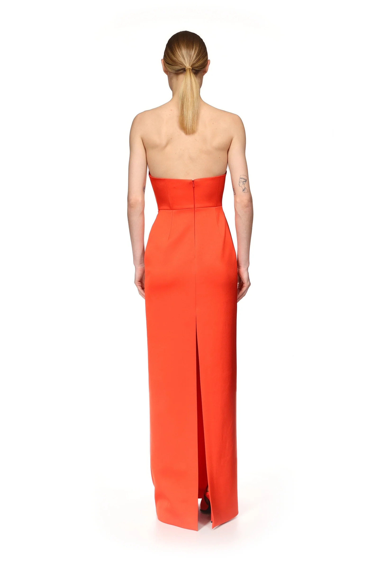 ASYMMETRIC CUT STRAPLESS GOWN - Image 5