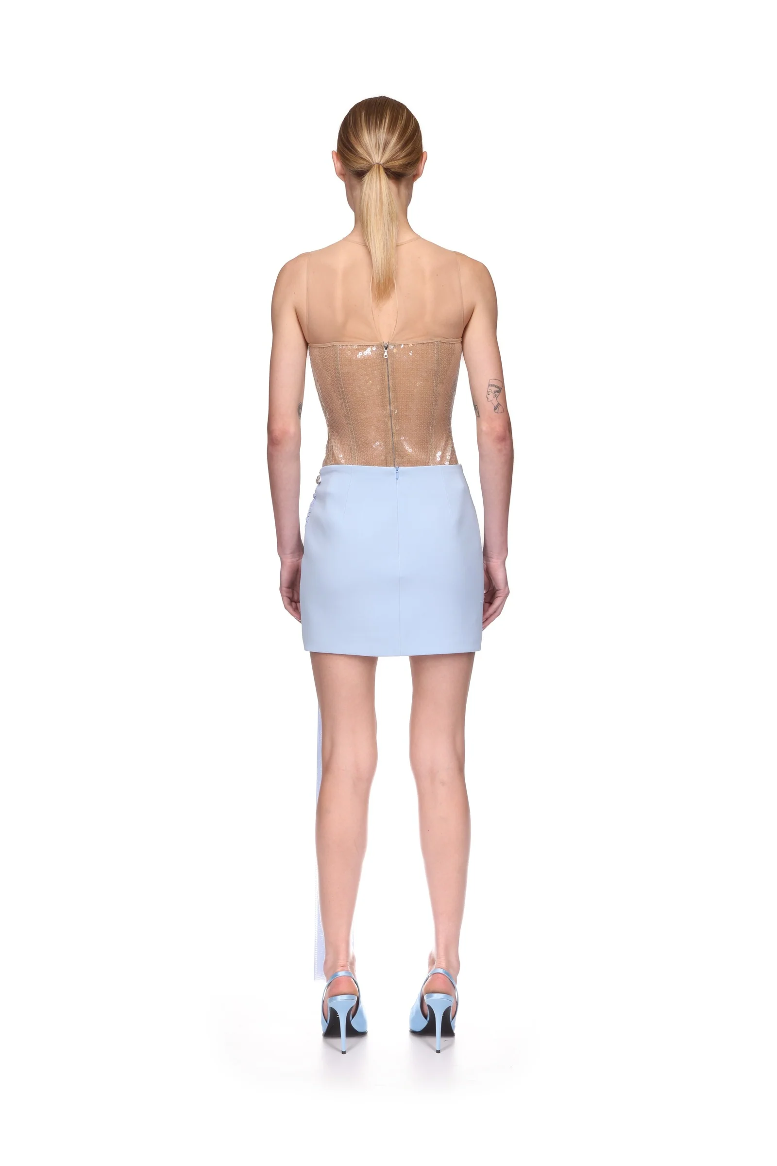SEQUIN CORSET TOP WITH A CRYSTAL HUMMINGBIRD - Image 5