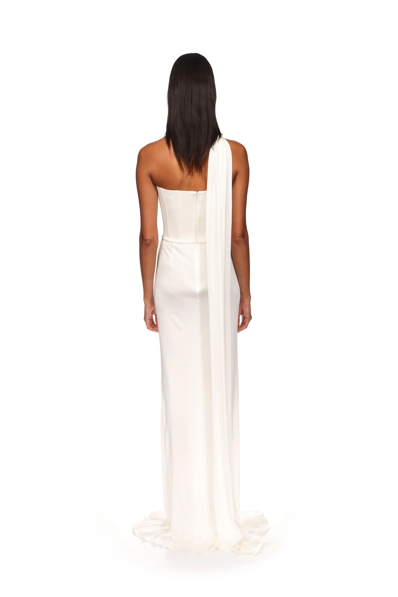 CORSET TOP AND CRYSTAL LEAF GOWN - Image 5