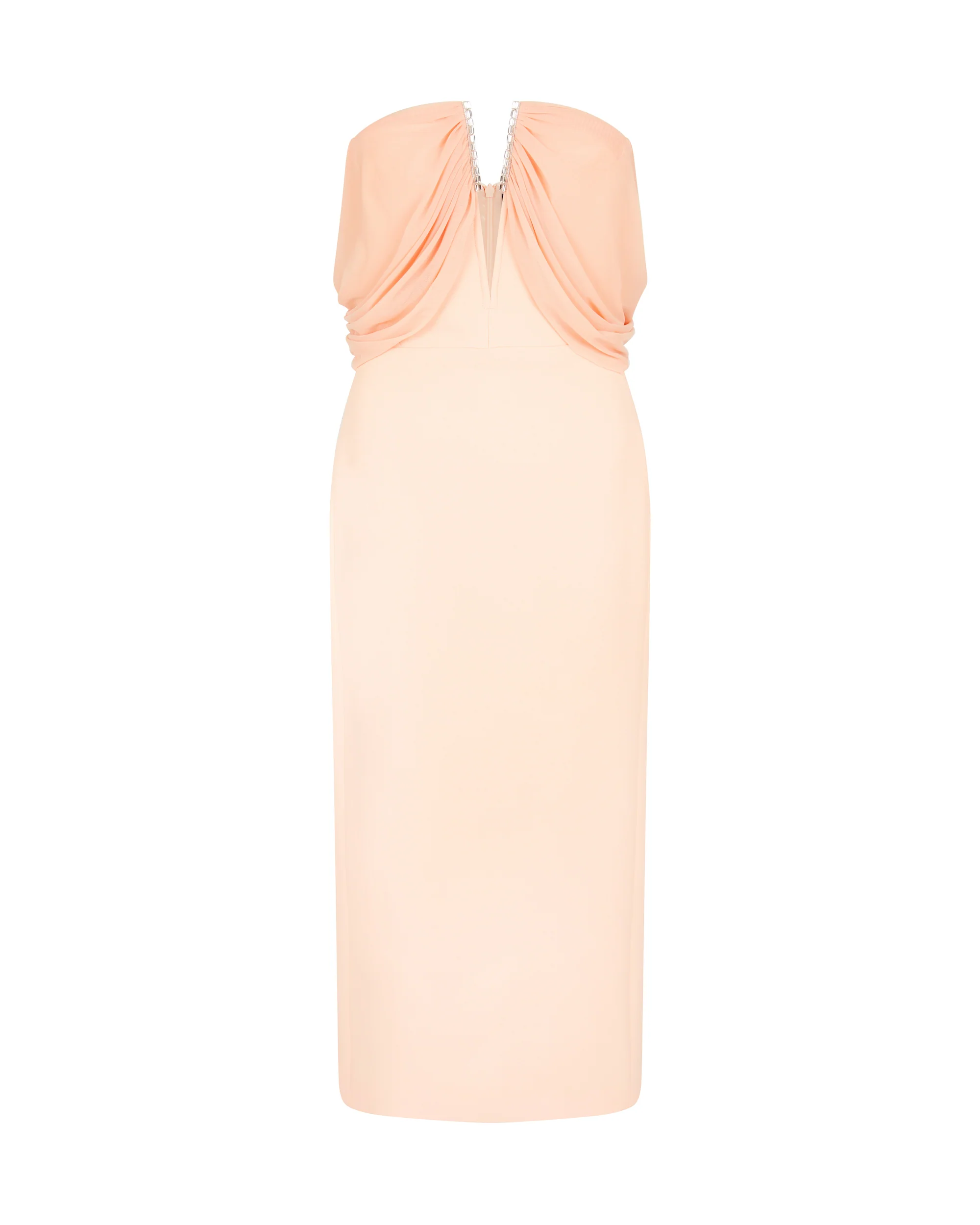 DRAPE OFF THE SHOULDER MIDI DRESS