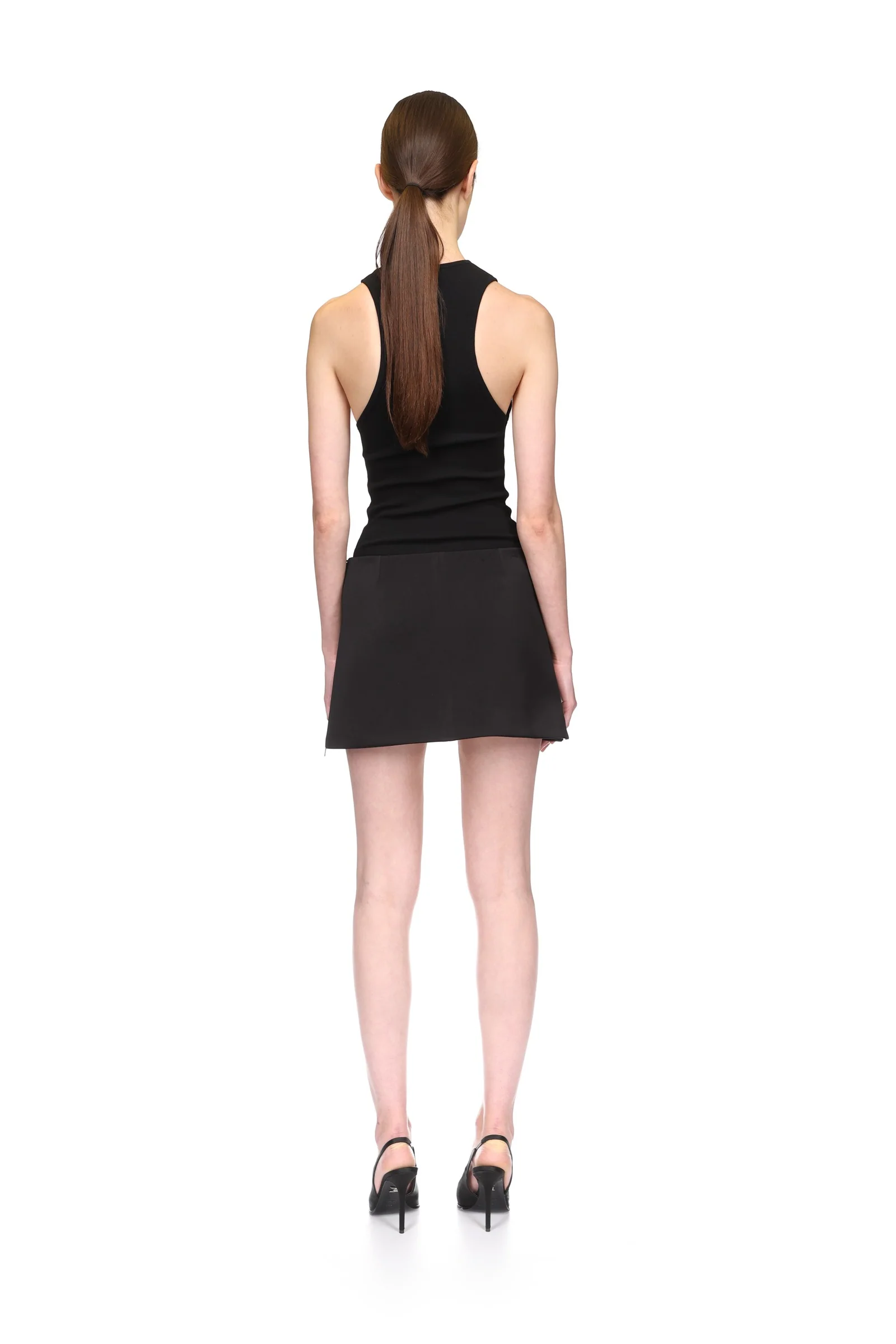SPECKLED CRYSTAL EMBROIDERY MINI SKIRT - Image 5