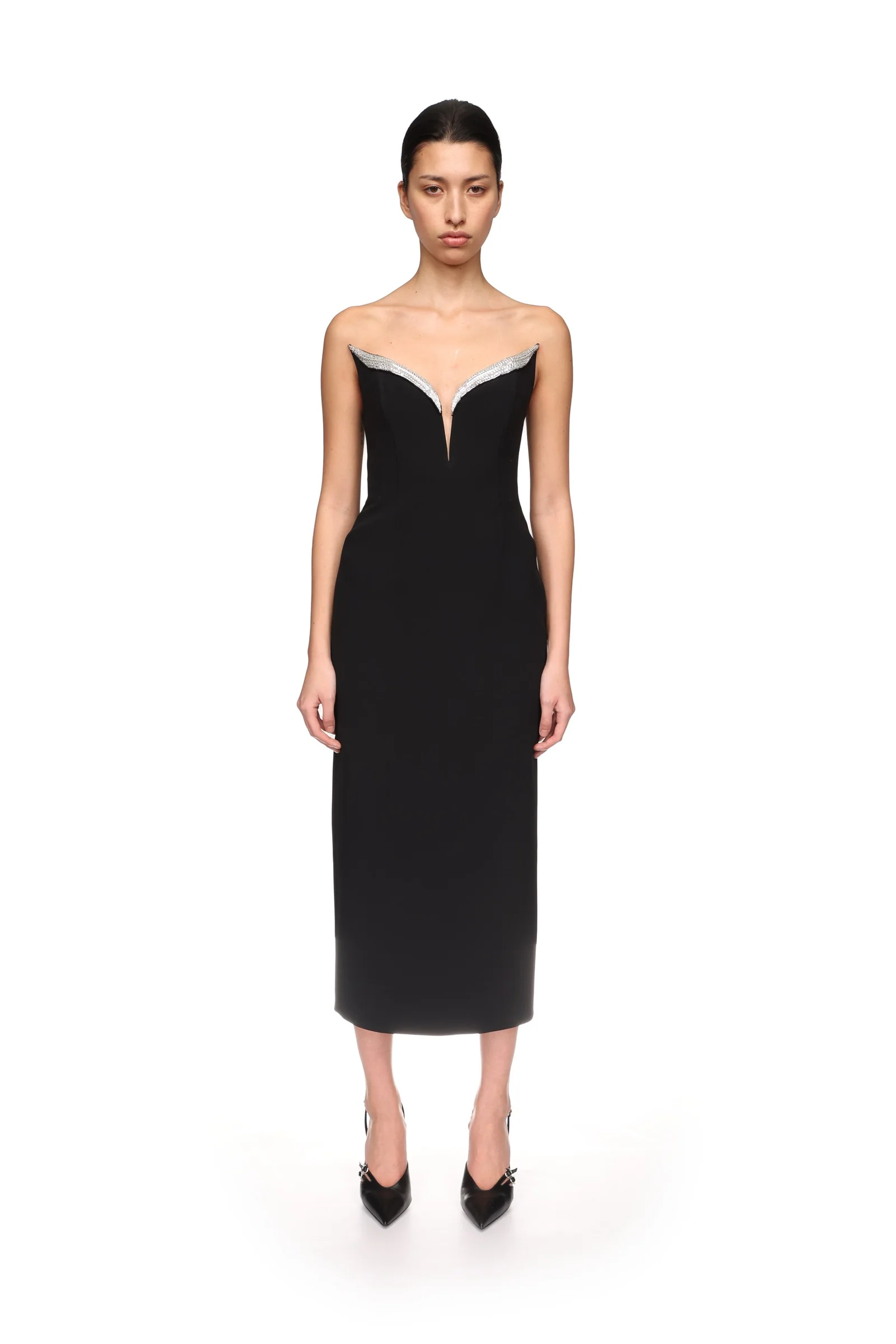 CRYSTAL WINGS MIDI DRESS - Image 2