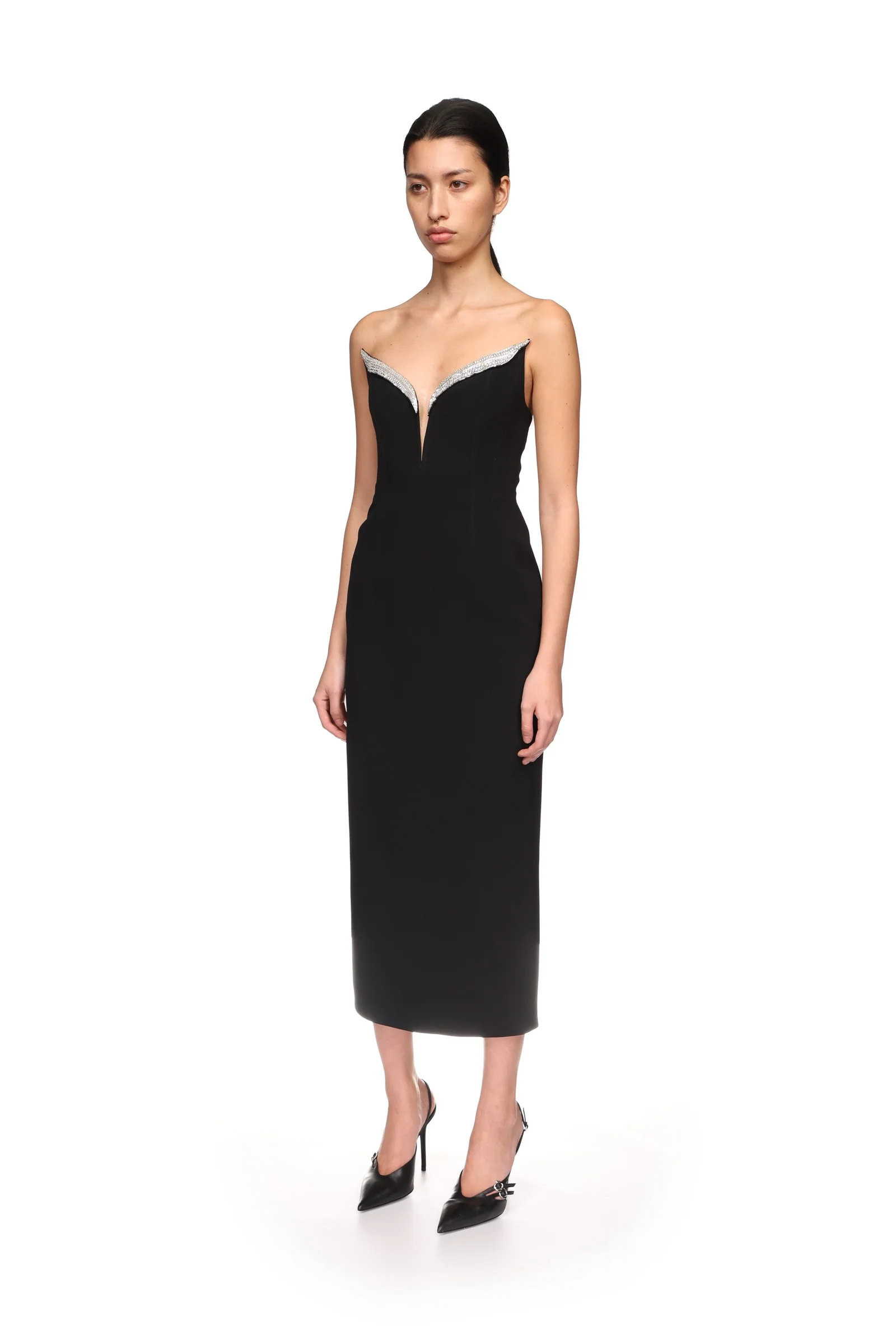 CRYSTAL WINGS MIDI DRESS - Image 3