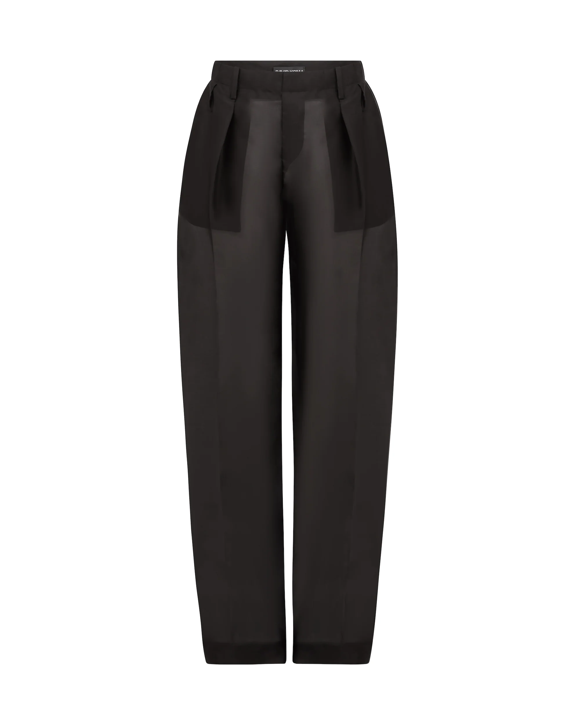 DOUBLE PLEATED ORGANZA TROUSERS