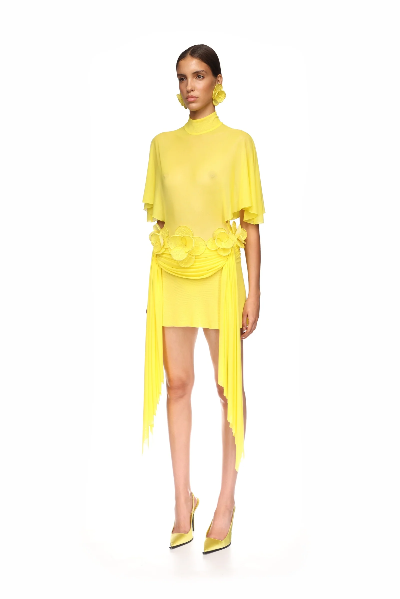 DRAPED SLEEVE BODYSUIT - Image 3