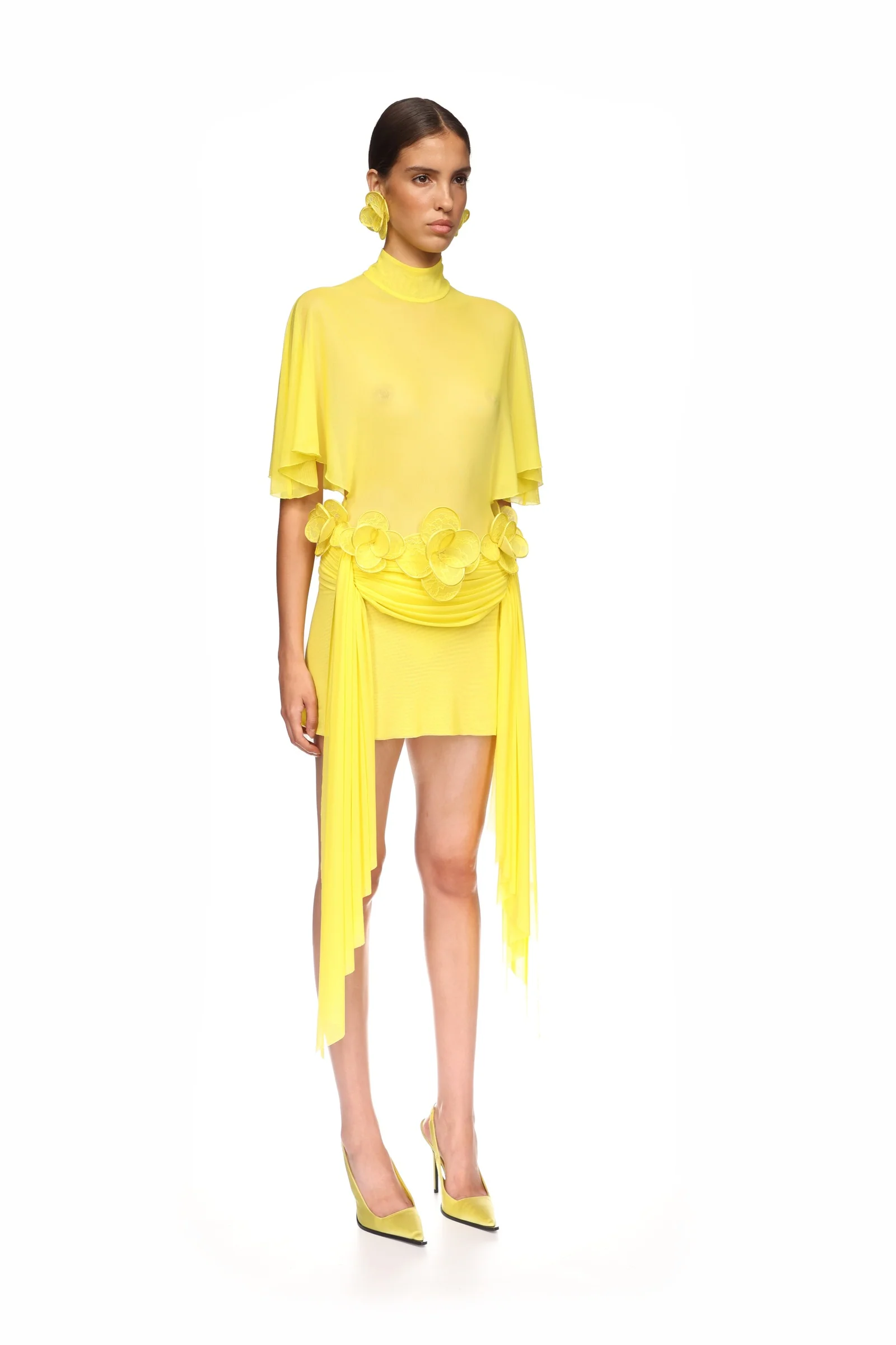 DRAPED SLEEVE BODYSUIT - Image 4