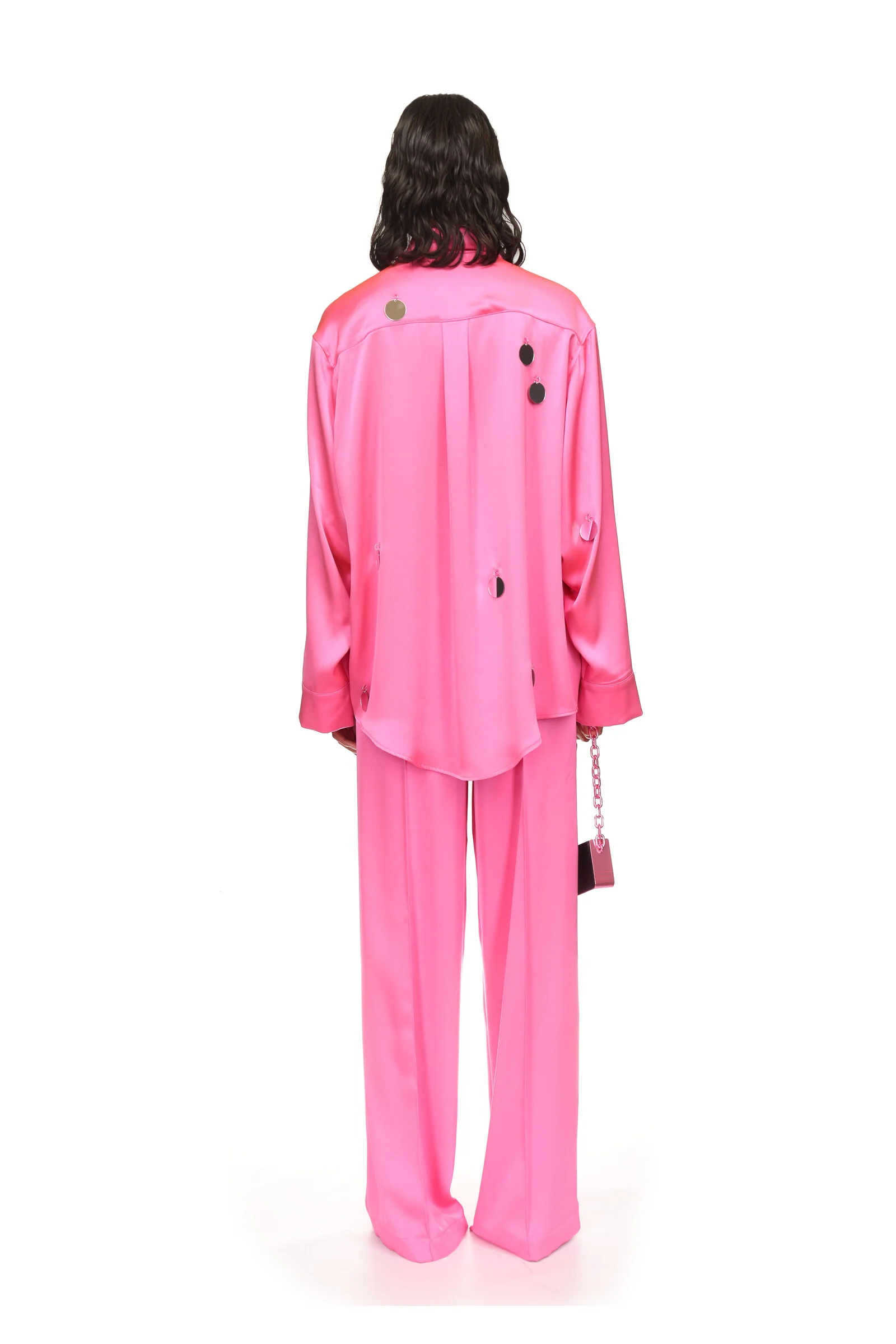 ELASTIC WAISTBAND SATIN TROUSERS - Image 5