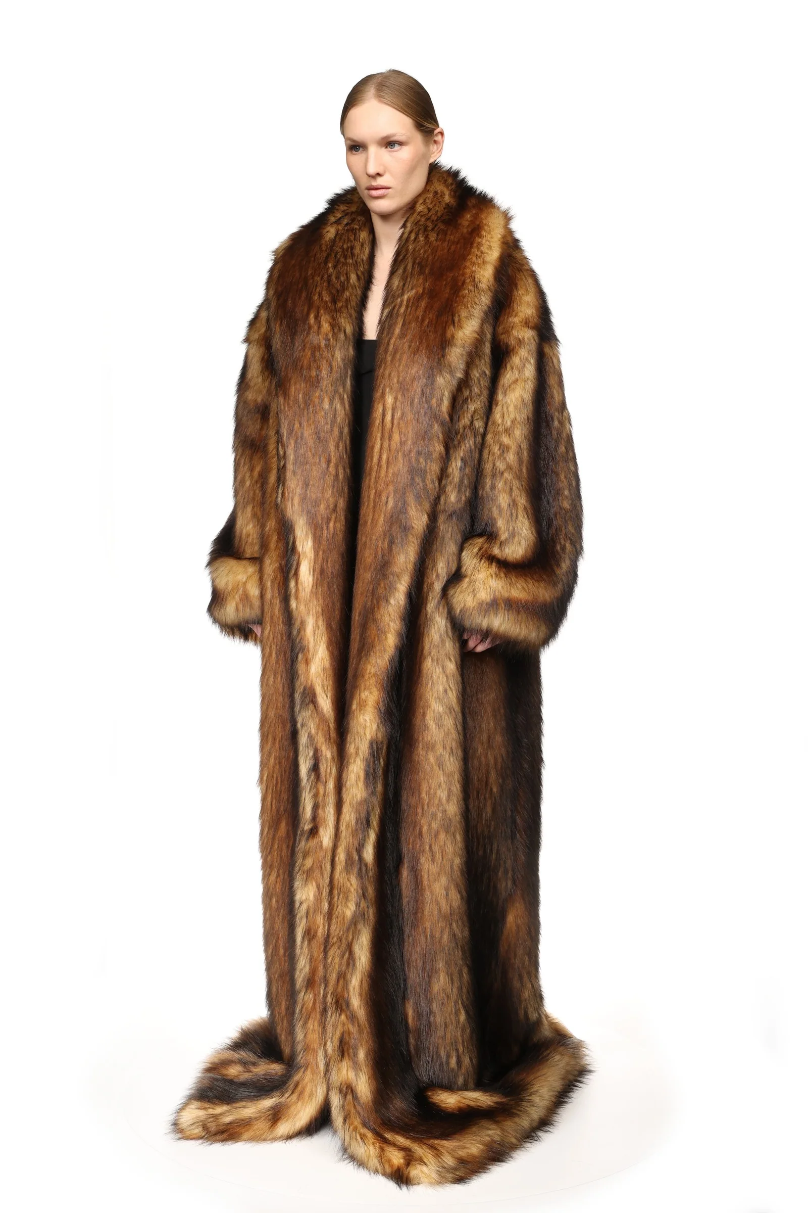FAUX-FUR OVERSIZED COAT - Image 3