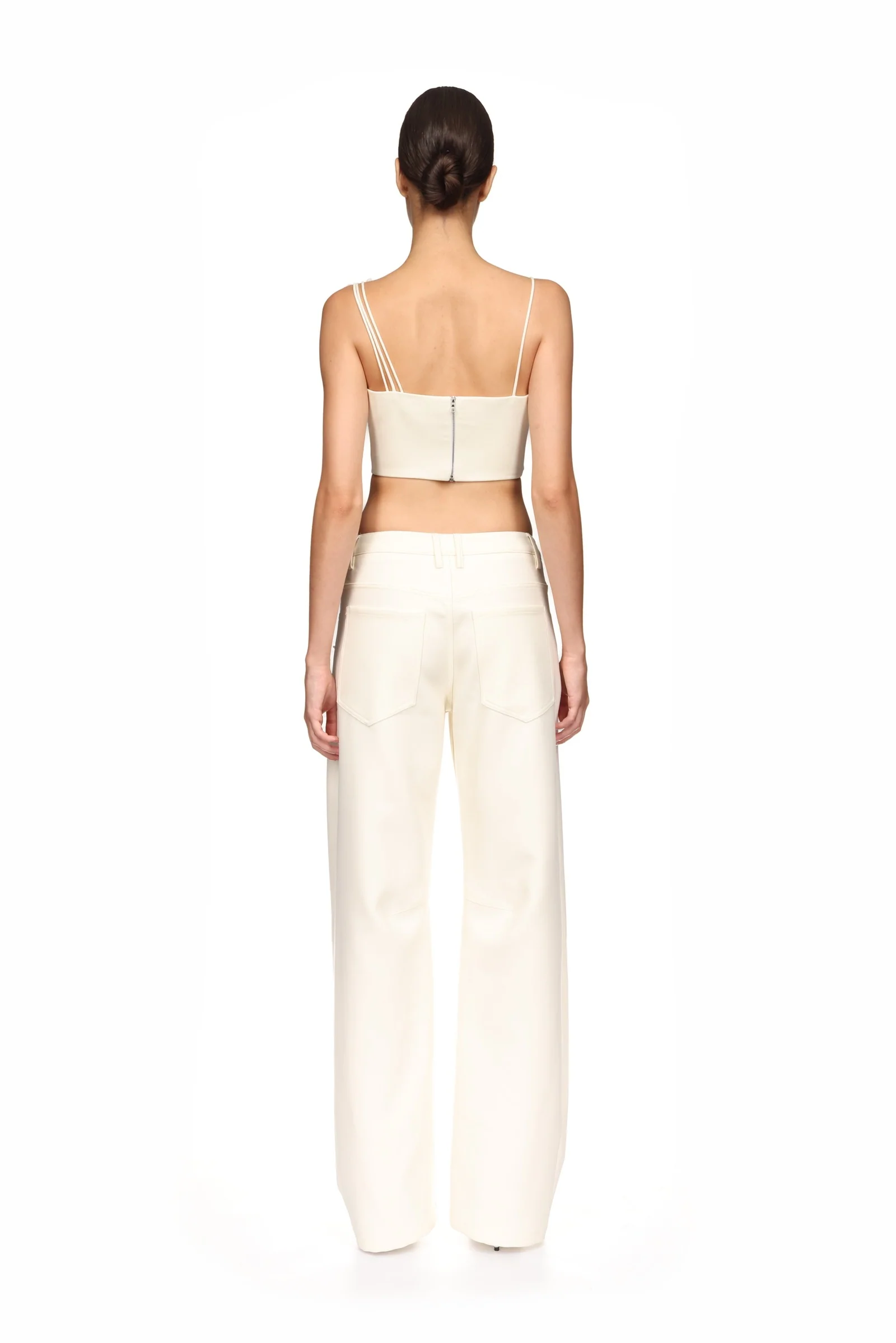 LACE ROSE EMBROIDERED CROP TOP - Image 5