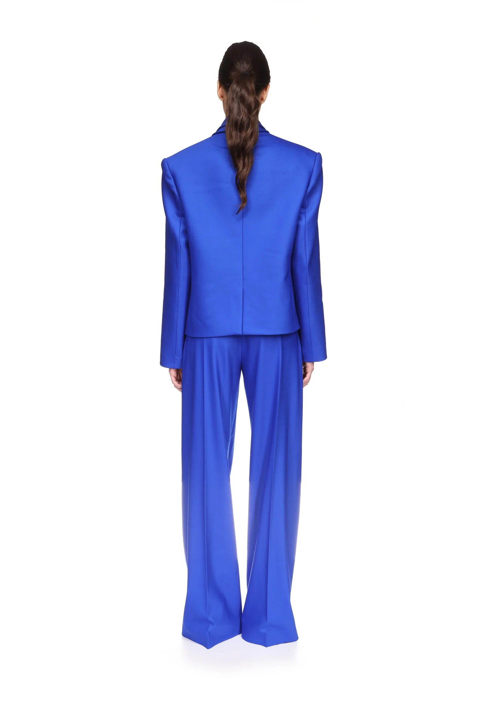 FRONT PLEAT WIDE LEG TROUSERS - Image 5