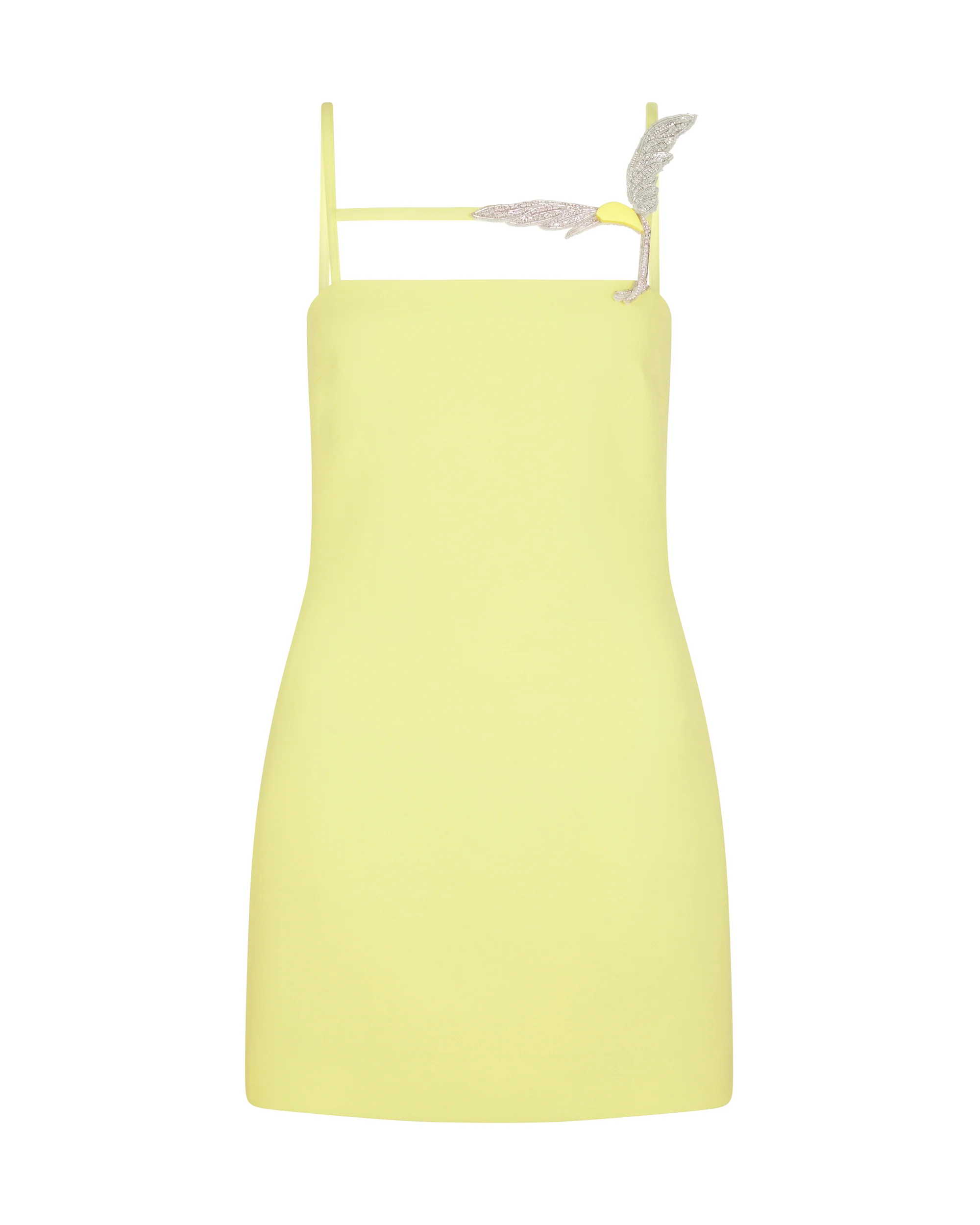 CAMI MINI DRESS WITH CRYSTAL HUMMINGBIRD