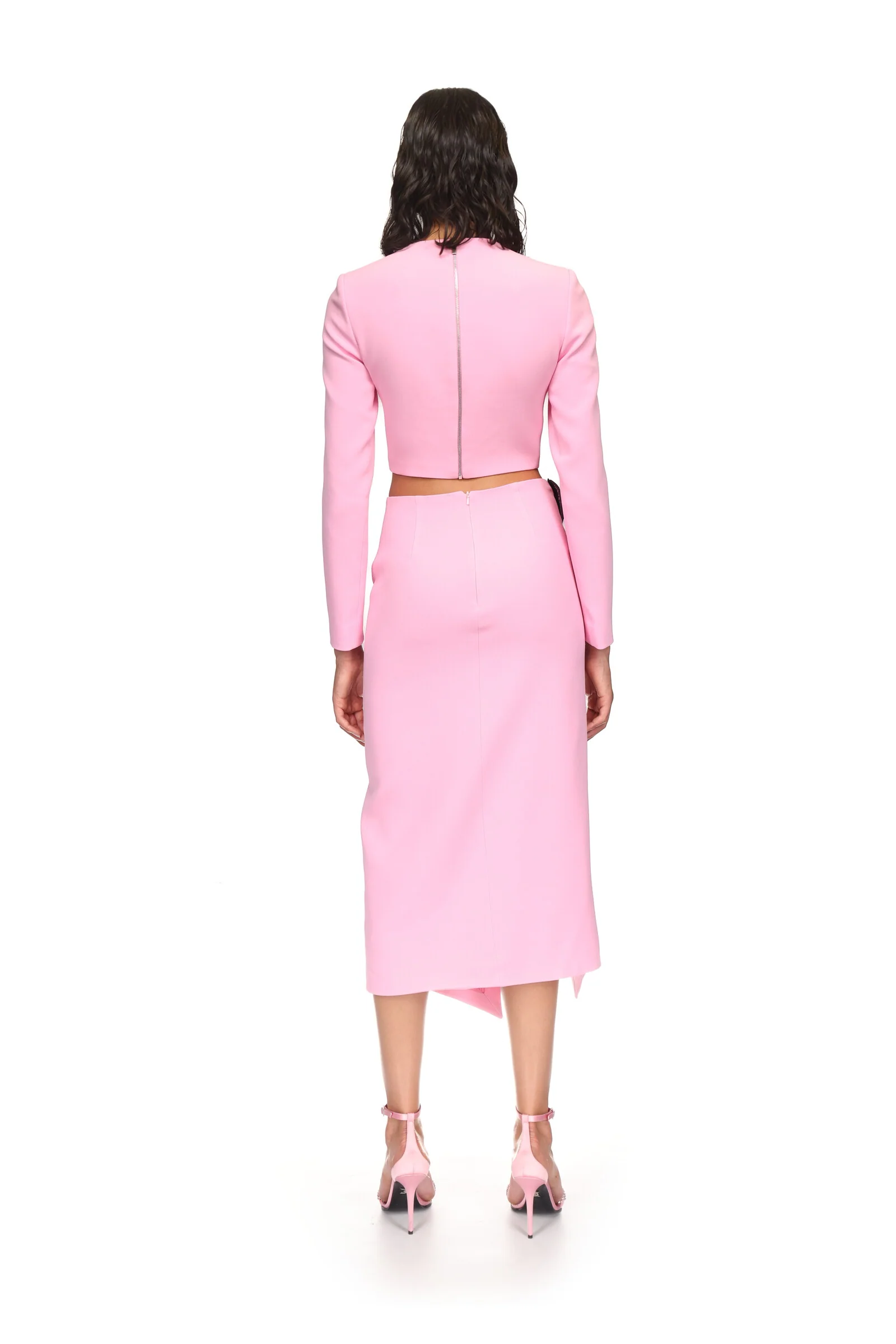 METALLIC TUBE TRIM CROP TOP - Image 5