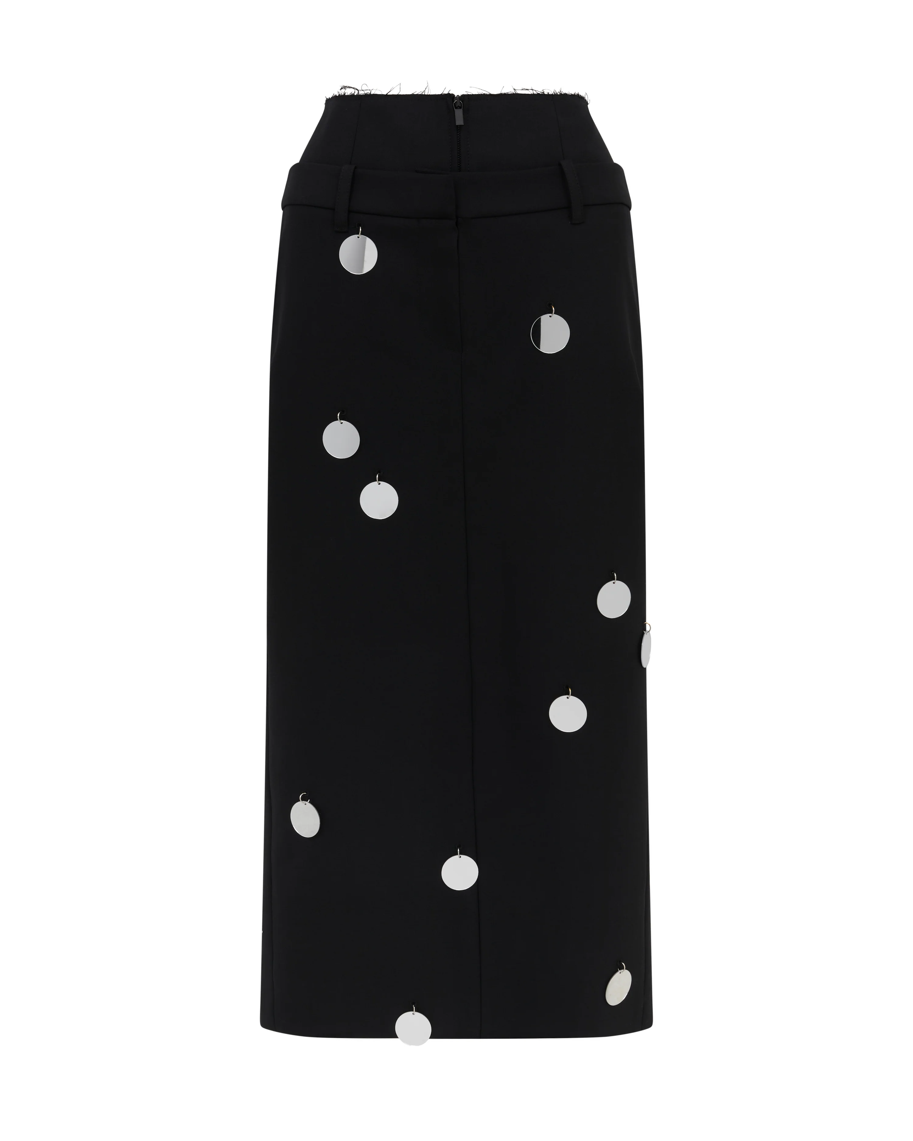 PLEXI MIRRORS MIDI SKIRT