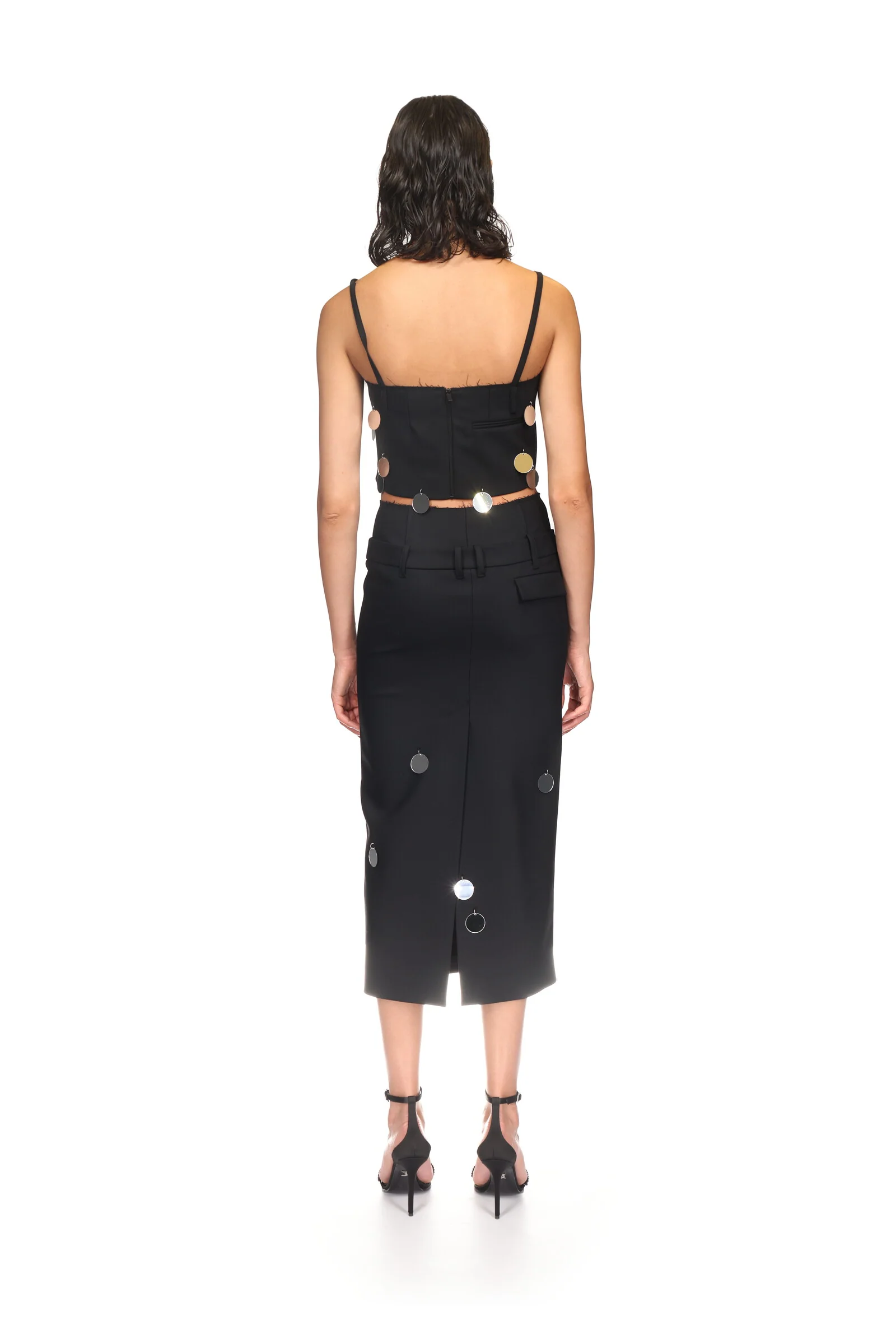 PLEXI MIRRORS MIDI SKIRT - Image 5