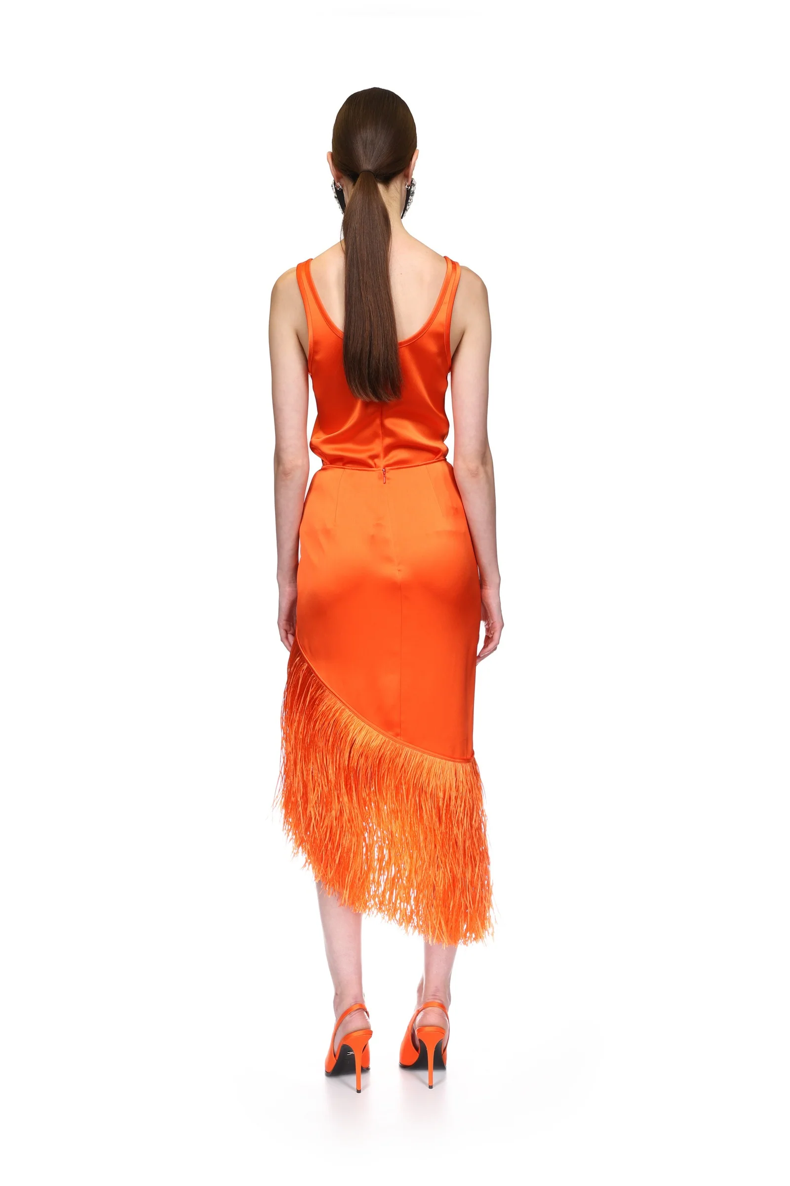 RAFFIA FRINGE TRIM WRAP SKIRT - Image 5