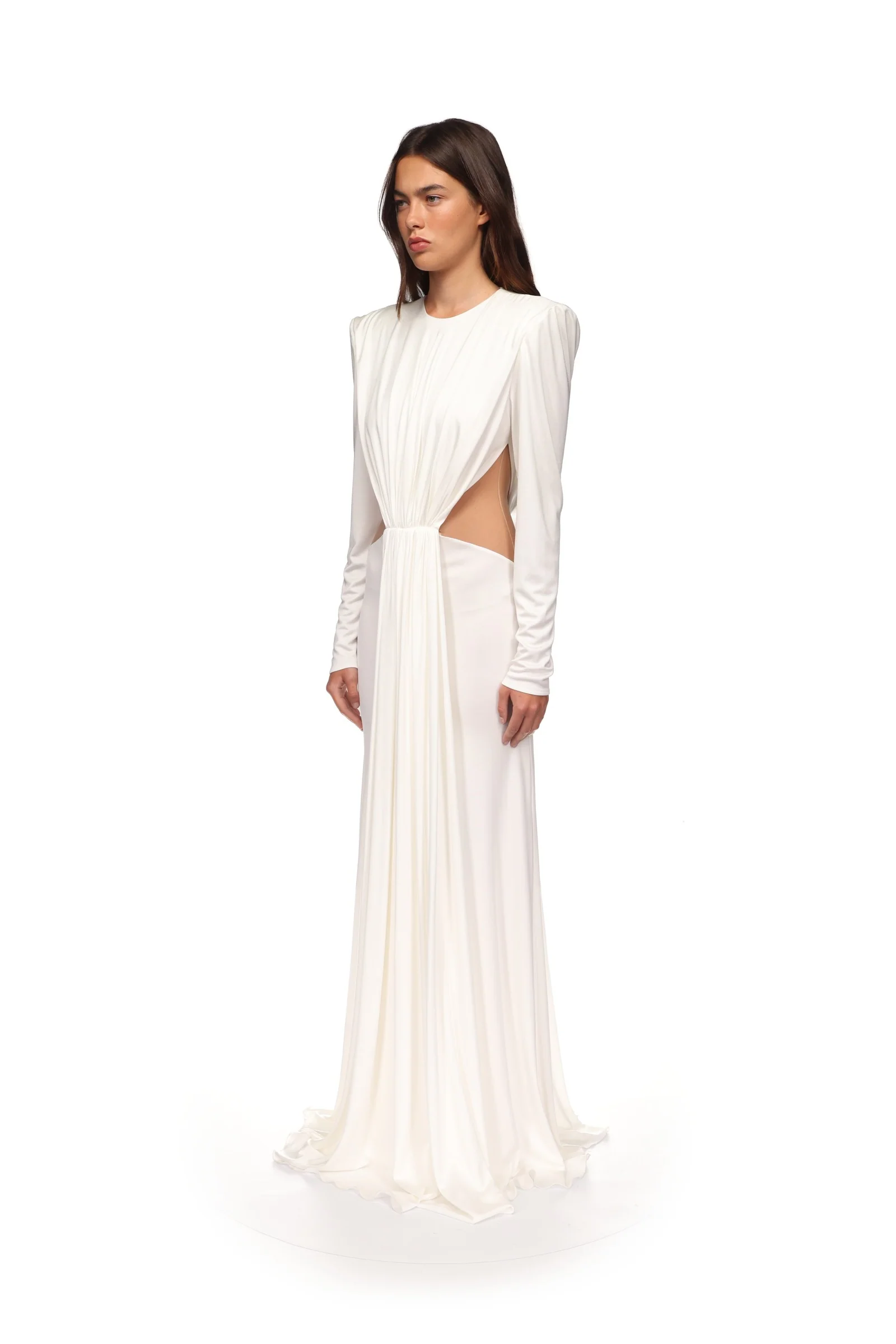 DRAPED GOWN WITH SIDE CUT-OUTS - Image 3