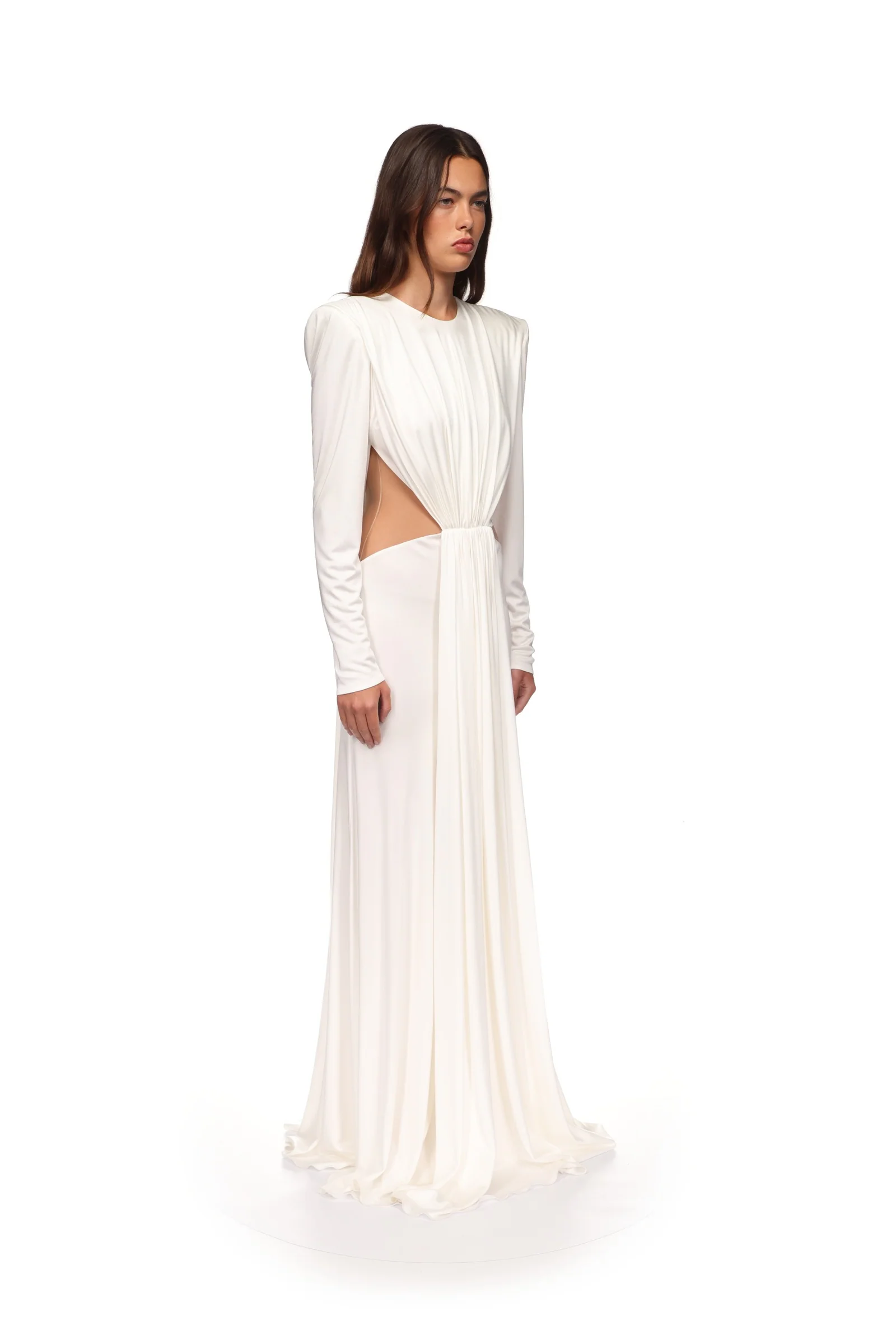 DRAPED GOWN WITH SIDE CUT-OUTS - Image 4