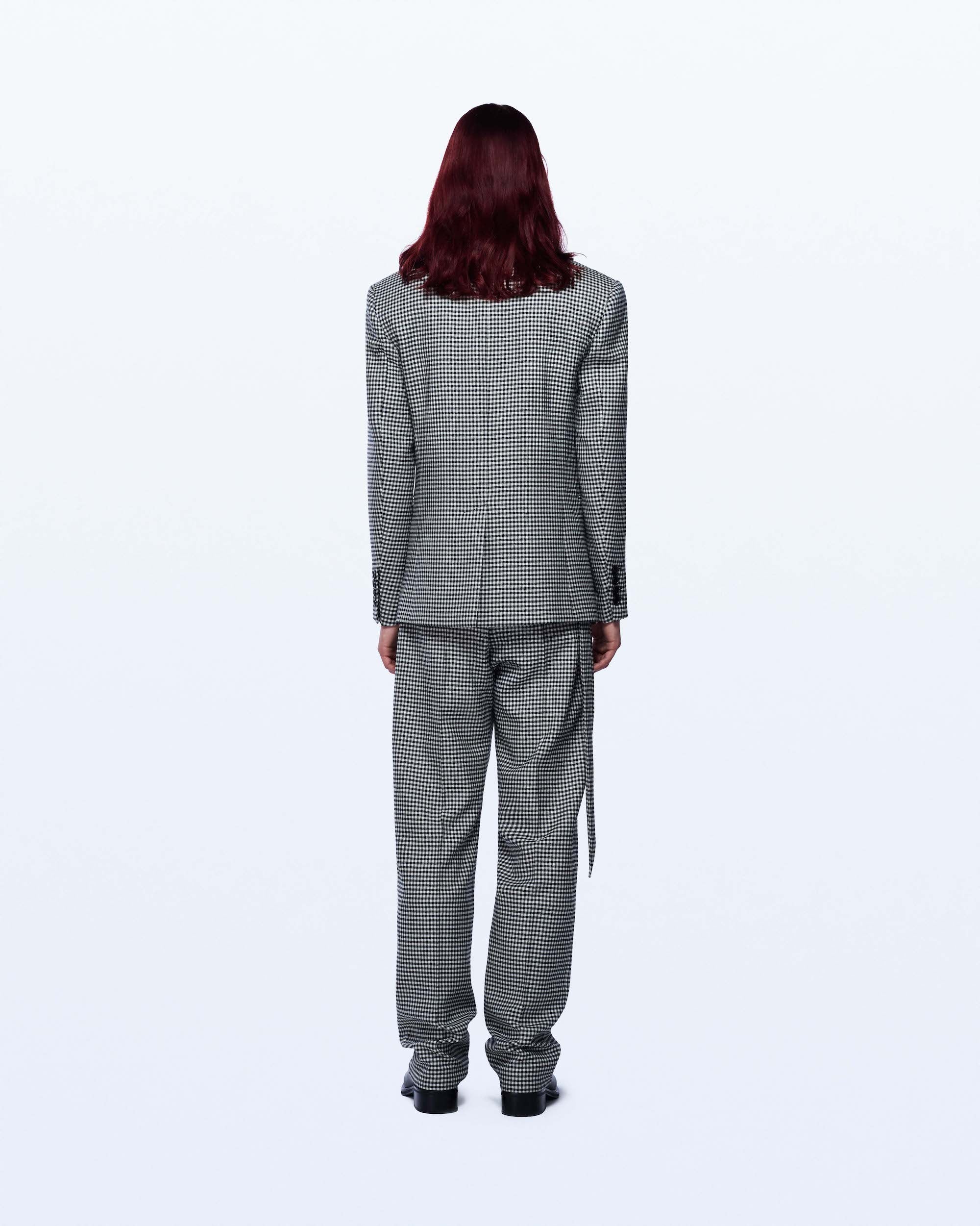 SINGLE BREASTED HOUNDSTOOTH JACKET - Image 3