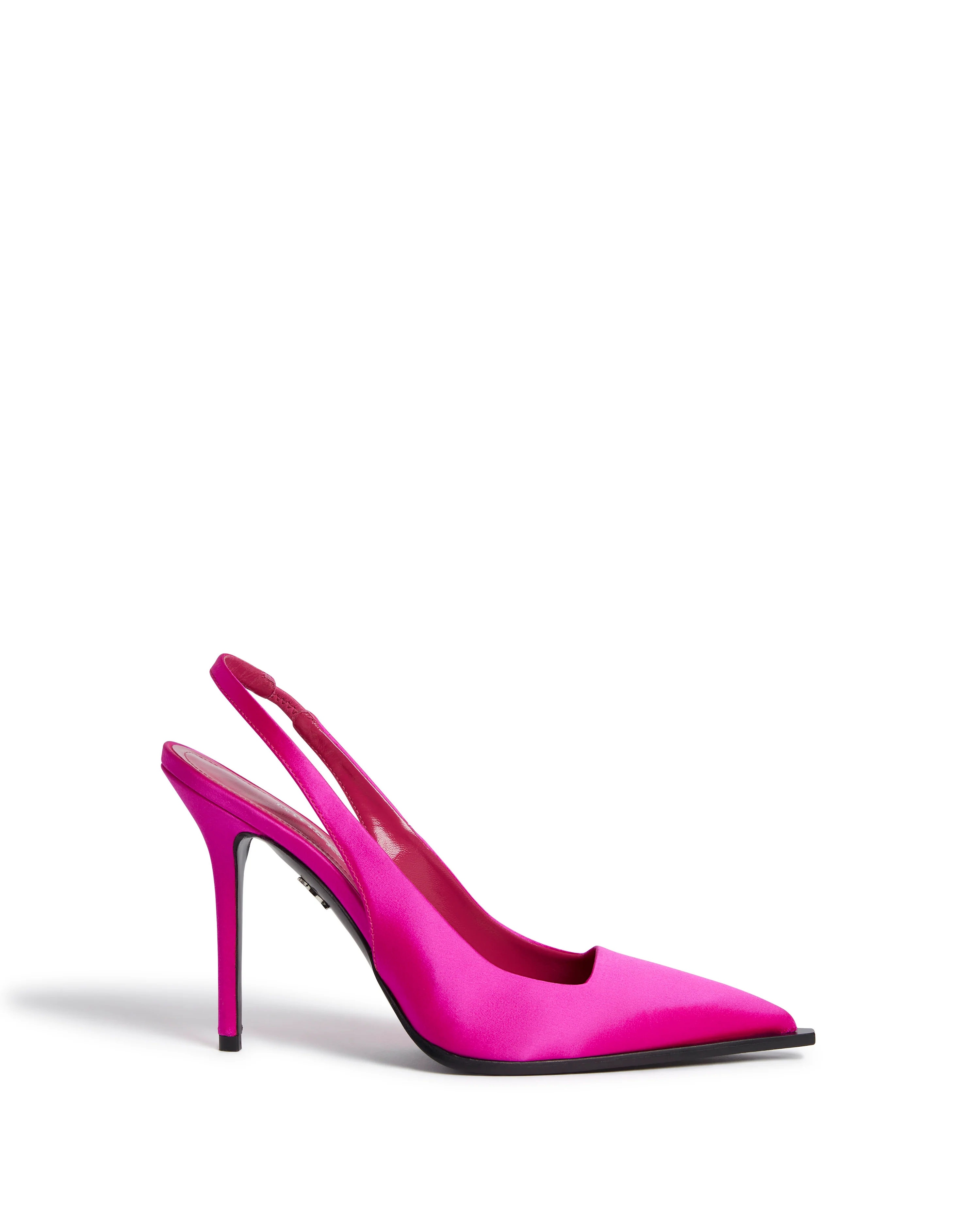 SLINGBACK SATIN PUMPS