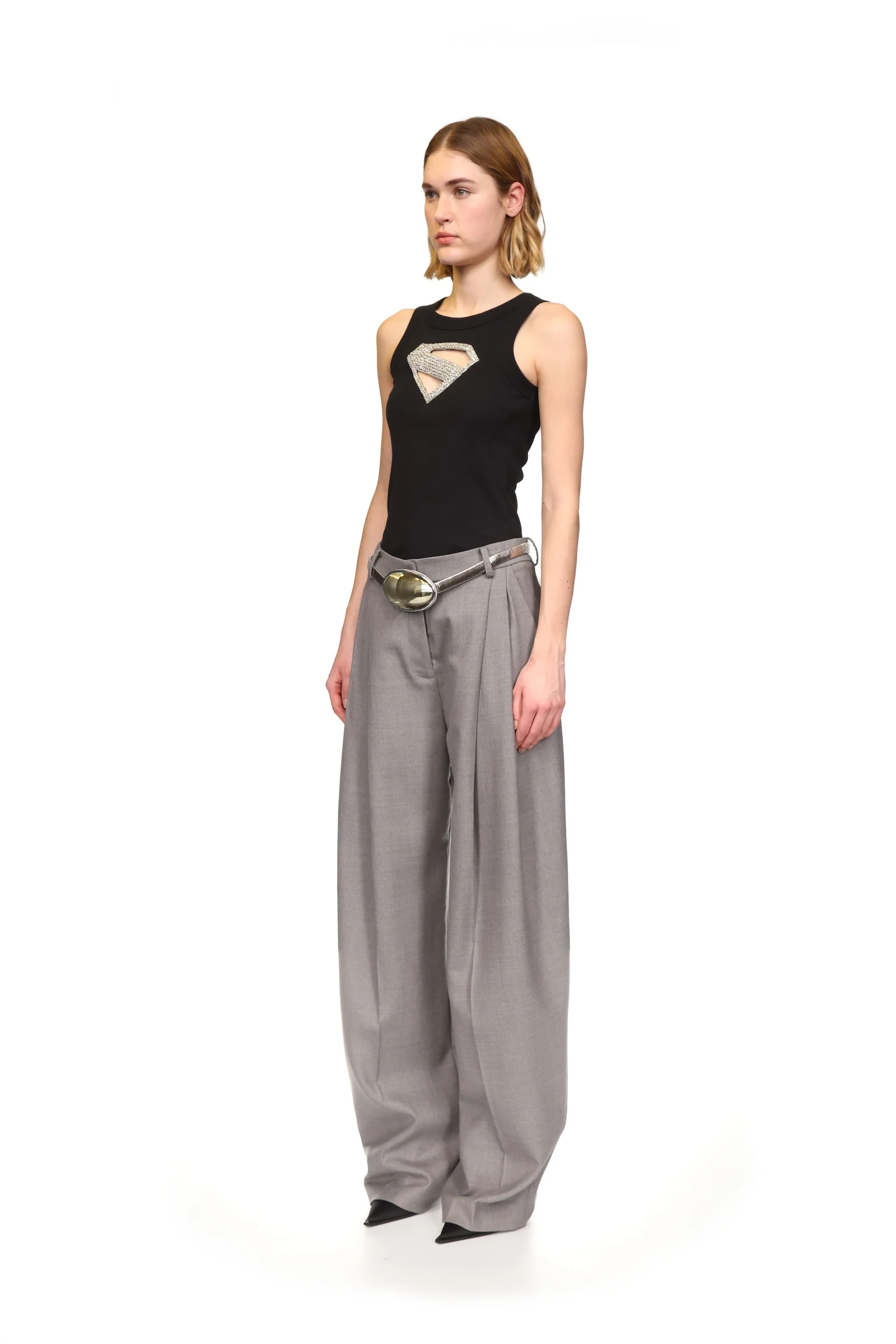 SUPERGIRL x DAVID KOMA CRYSTAL LOGO TANK TOP - Image 3