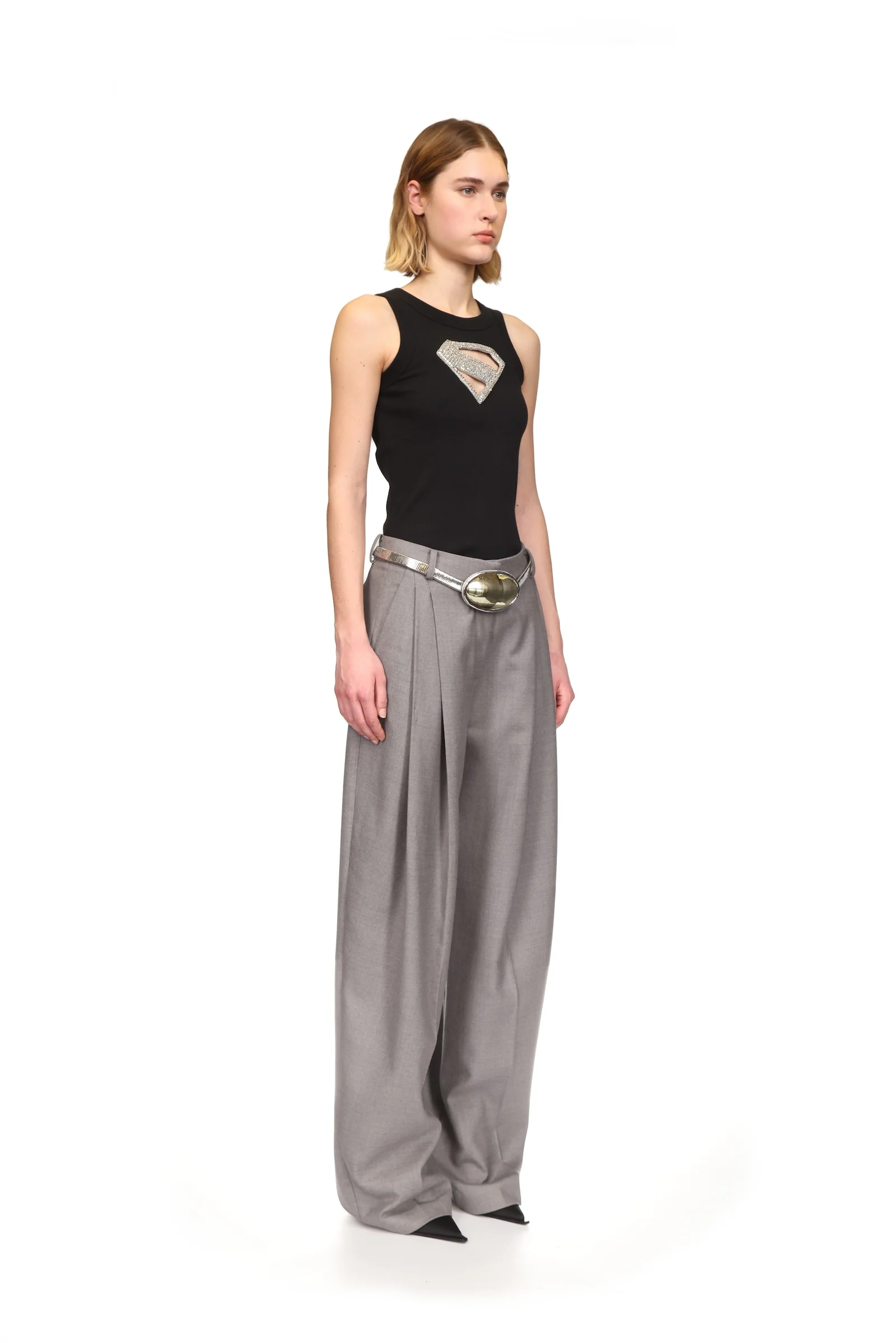 SUPERGIRL x DAVID KOMA CRYSTAL LOGO TANK TOP - Image 4