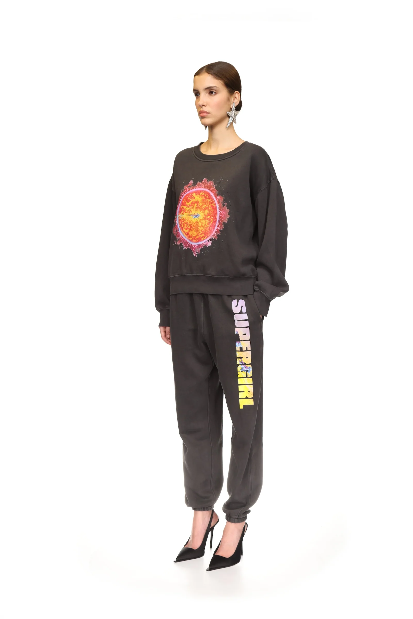 SUPERGIRL x DAVID KOMA PRINT SWEATSHIRT - Image 3