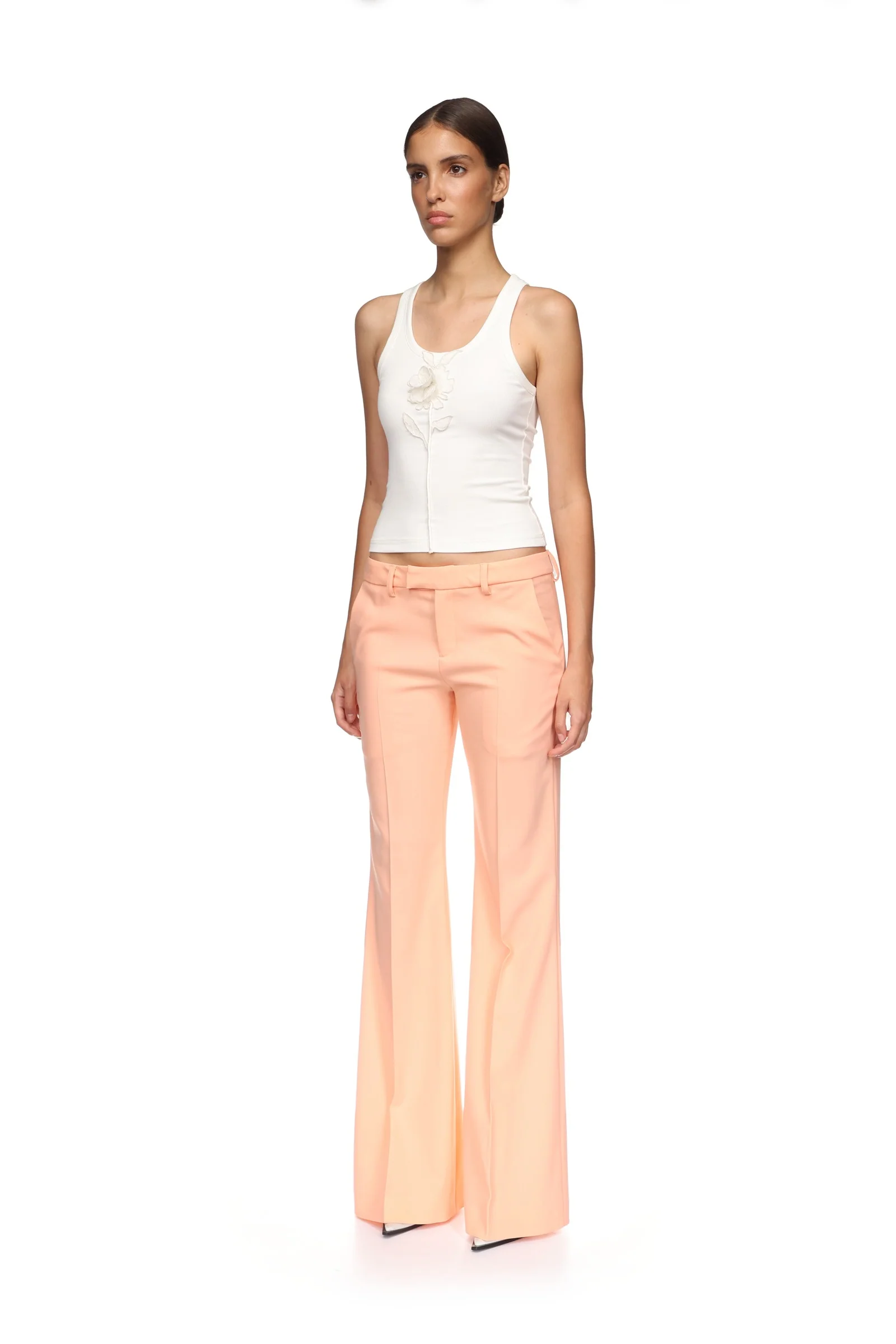TAILORED TROUSERS IN PEACH - Image 3