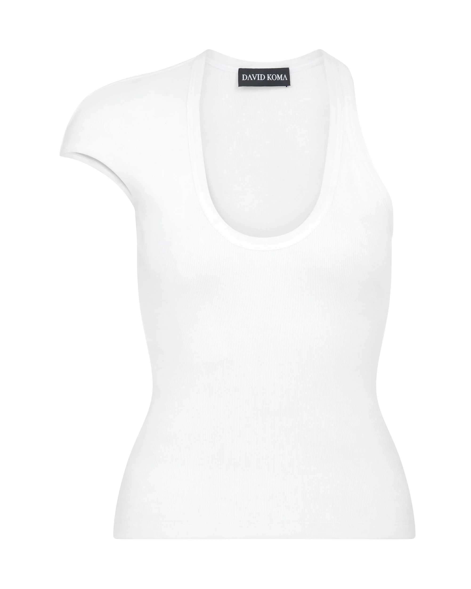 ASYMMETRIC SLEEVE TANK TOP